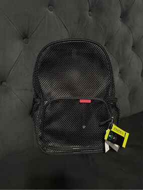 Black Mesh Backpack